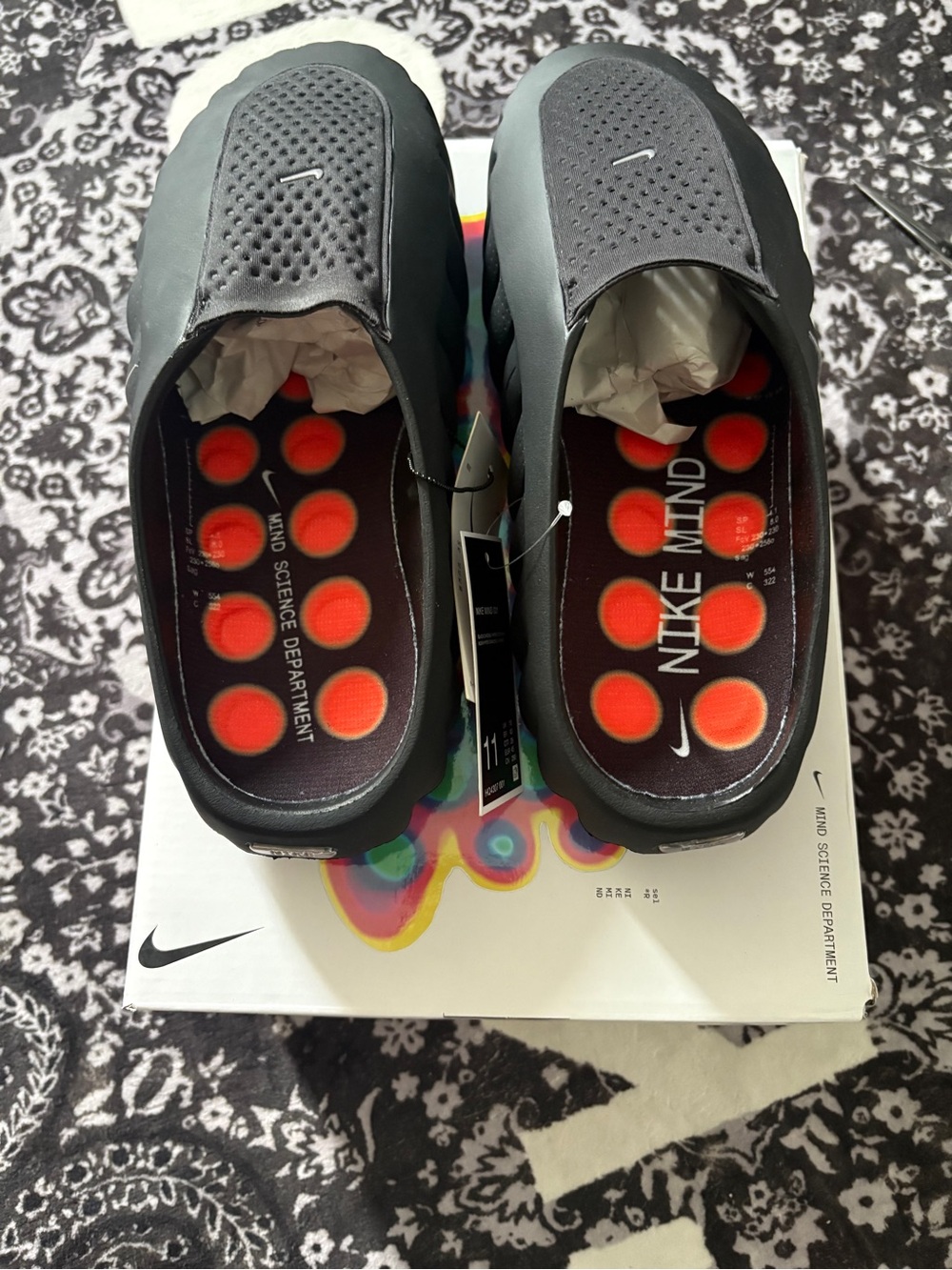 Nike Mind Slides 001 Black Chrome Men Sizes - Picture 4 of 8